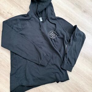 The Mama X Beans Black Hoodie Sweater with Gold Mama Logo